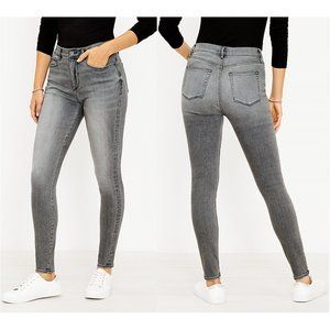 LOFT High Rise Sculpt Jeggings in Grey Wash